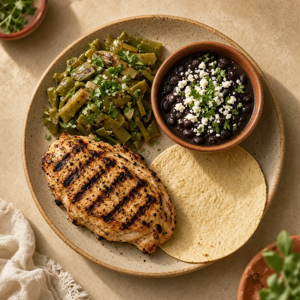 Foto ilustrativa de un plato de cocina mexicana. No es un paciente.